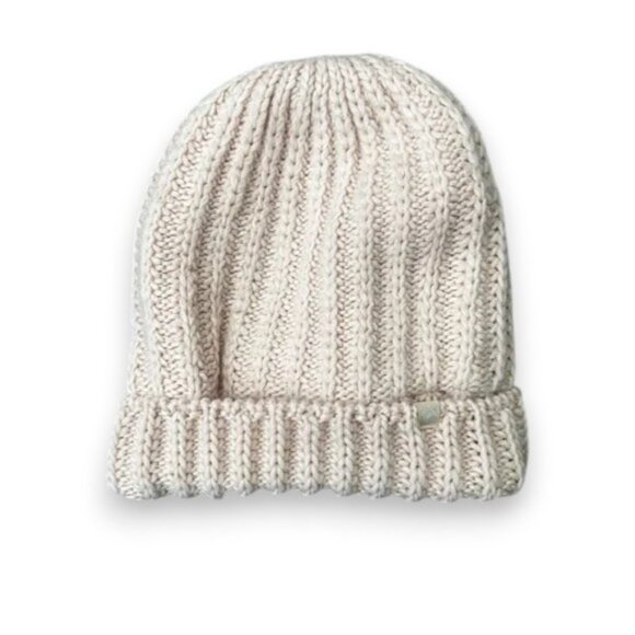 Apana Cream Scandi Girl Ribbed Knit Hat - Picture 1 of 8